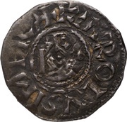Denier - Charles II as emperor; Langres mint obverse image