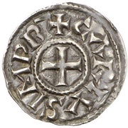 Denier - Charles II / Charles III as emperor; Narbonne mint obverse image