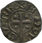 Denier - Louis II Sens mint obverse image