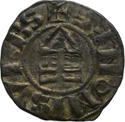 Denier - Louis II Sens mint, Carolingian Empire, 877-879 reverse image
