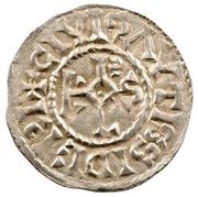 Denier - Carloman II Auxerre mint, Carolingian Empire, 879-884 reverse image
