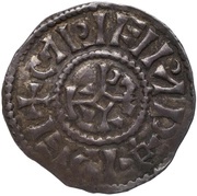 Denier - Carloman II Château-Landon mint obverse image