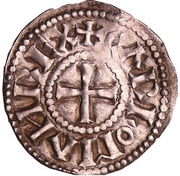 Denier - Carloman II Limoges mint obverse image