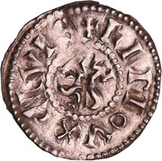 Denier - Carloman II Limoges mint, Carolingian Empire, 879-884 reverse image