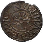 Denier - Carloman II Troyes mint obverse image
