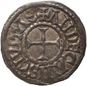 Denier - Odo Angers mint, Carolingian Empire, 887-898 reverse image
