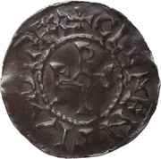 Denier - Charles III Laon mint obverse image