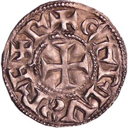 Denier - Charles III Melle mint obverse image