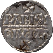 Denier - Charles III Paris mint; Type 2, Carolingian Empire, 898-923 reverse image