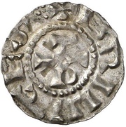 Denier - Ralph Brioude mint, Carolingian Empire, 923-936 reverse image