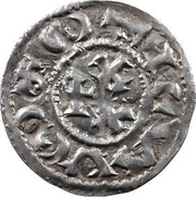 Denier - Louis IV Saintes mint, Carolingian Empire, 936-954 reverse image