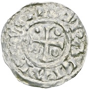 Denier - Lothair II Troyes mint, Carolingian Empire, 954-967 reverse image