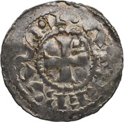 Denier - Lothair II Arras mint; type 2, Carolingian Empire, 954-986 reverse image