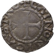 Denier - Lothair II Chinon mint; bust, Carolingian Empire, 954-986 reverse image