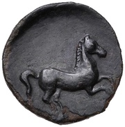 Æ13, Carthaginian Empire, 330 BC - 260 BC reverse image
