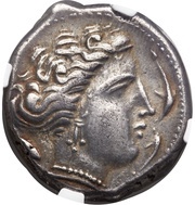 Tetradrachm, Carthaginian Empire, 350 BC - 300 BC reverse image
