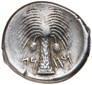 Tetradrachm, Carthaginian Empire, 410 BC - 395 BC reverse image