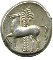 Tetradrachm, Carthaginian Empire, 350 BC - 315 BC reverse image