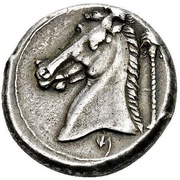 Tetradrachm, Carthaginian Empire, 350 BC - 325 BC reverse image