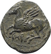 Æ14, Carthaginian Empire, 336 BC - 330 BC reverse image