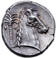 Tetradrachm, Carthaginian Empire, 320 BC - 300 BC reverse image