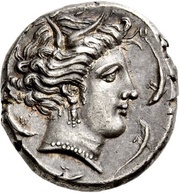 Tetradrachm Uncertain Punic mint; Lilybaion or Entella obverse image