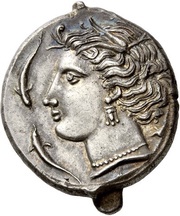 Tetradrachm Uncertain Punic mint; Lilybaion or Entella obverse image
