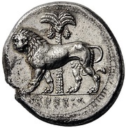 Tetradrachm Punic military mint, Carthaginian Empire, 320 BC - 310 BC reverse image