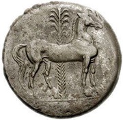 Trihemishekel, Carthaginian Empire, 240 BC - 230 BC reverse image