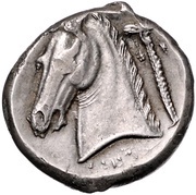 Tetradrachm, Carthaginian Empire, 320 BC - 300 BC reverse image