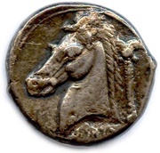 Tetradrachm, Carthaginian Empire, 220 BC - 210 BC reverse image