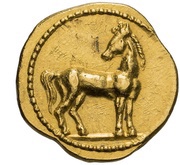 ⅕ Stater, Carthaginian Empire, 340 BC - 320 BC reverse image