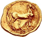 ¼ Stater, Carthaginian Empire, 203 BC - 201 BC reverse image