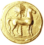 ½ Stater, Carthaginian Empire, 350 BC - 320 BC reverse image