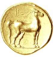 Stater, Carthaginian Empire, 350 BC - 320 BC reverse image