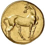 Trihemistater, Carthaginian Empire, 270 BC - 264 BC reverse image