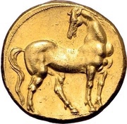 Trihemistater, Carthaginian Empire, 270 BC - 264 BC reverse image