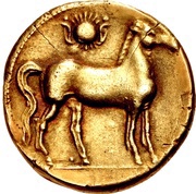 Trihemistater, Carthaginian Empire, 264 BC - 241 BC reverse image