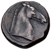 Æ Shekel Carthage; No Symbol, Carthaginian Empire, 300 BC - 264 BC reverse image