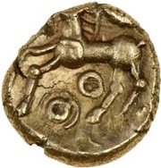 ¼ Stater "Atrebatic C" - Commius reverse image