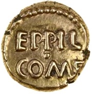 ¼ Stater "Atrebatic H" - Eppillus obverse image