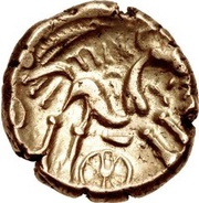 Stater "Atrebatic D" - Tincomarus, Celtic Britain, 20 BC - 10 AD reverse image