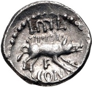 Unit "Atrebatic G" - Eppillus, Celtic Britain, 10 BC - 10 AD reverse image