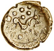 Stater "Clacton type 2", Celtic Britain, 60 BC - 50 BC reverse image