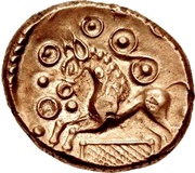 Stater "Cantian G", Celtic Britain, 45 BC - 40 BC reverse image