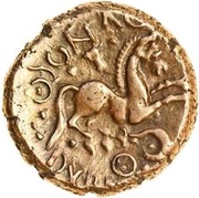 Stater "Cantian K" - Dubnovellaunus, Celtic Britain, 30 BC - 10 BC reverse image