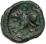 Bronze Unit "Curly Lion" reverse image