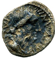 Silver Unit "Trinovantian W" - Cunobeline obverse image