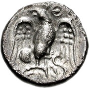 Silver Unit "Atrebatic L" - Epaticcus, Celtic Britain, 25-35 reverse image