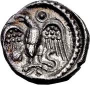 Silver Unit "Atrebatic M" - Caratacus, Celtic Britain, 43-51 reverse image